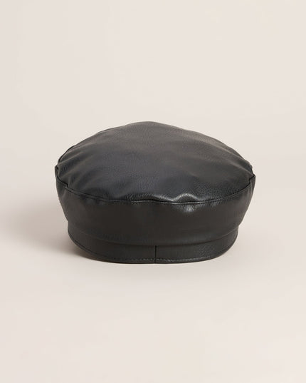 City Limits Faux Leather Cabby Hat