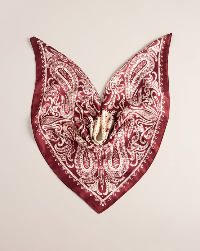 Style Switch Paisley Satin Scarf