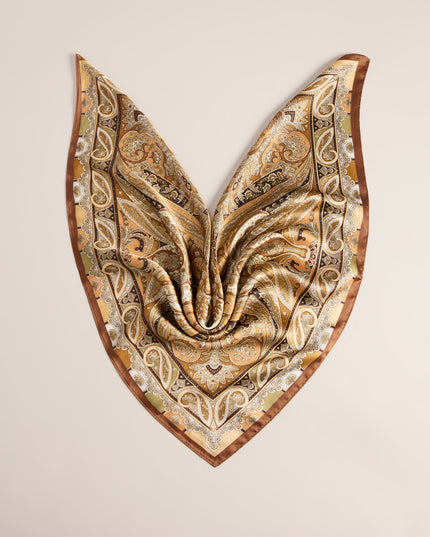 Style Shift Paisley Satin Scarf