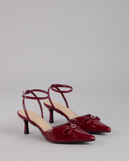 Sweet Point Kitten Bow Heels