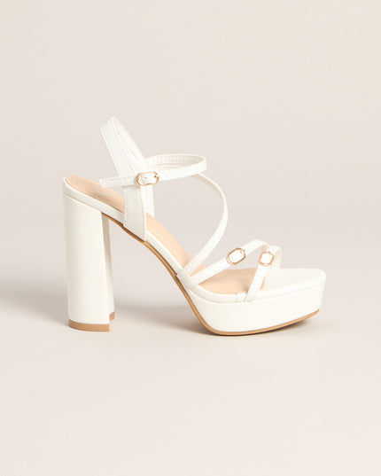 Soft Glam Steps Platform Block Heels