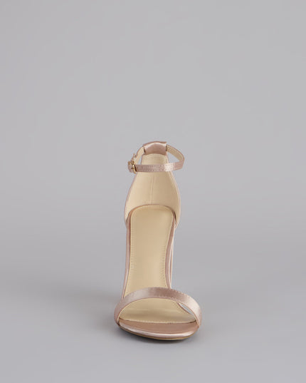 Keep It Chic Satin Block Heels