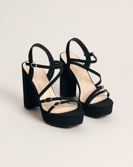 Soft Glam Steps Platform Block Heels