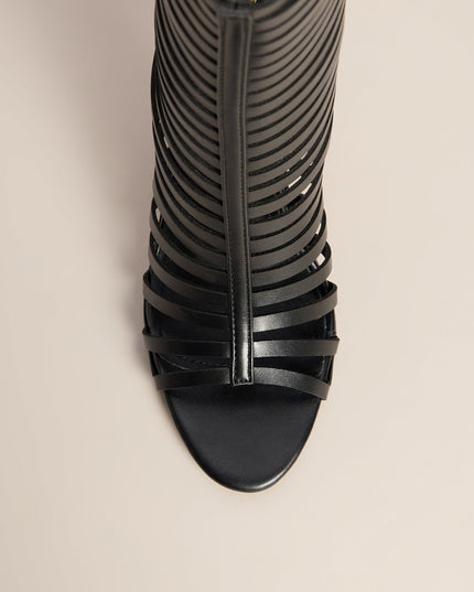 On The Town Caged Stiletto Heels
