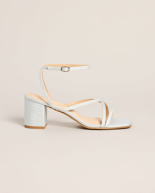 Step Out And Shine Glitter Block Heels