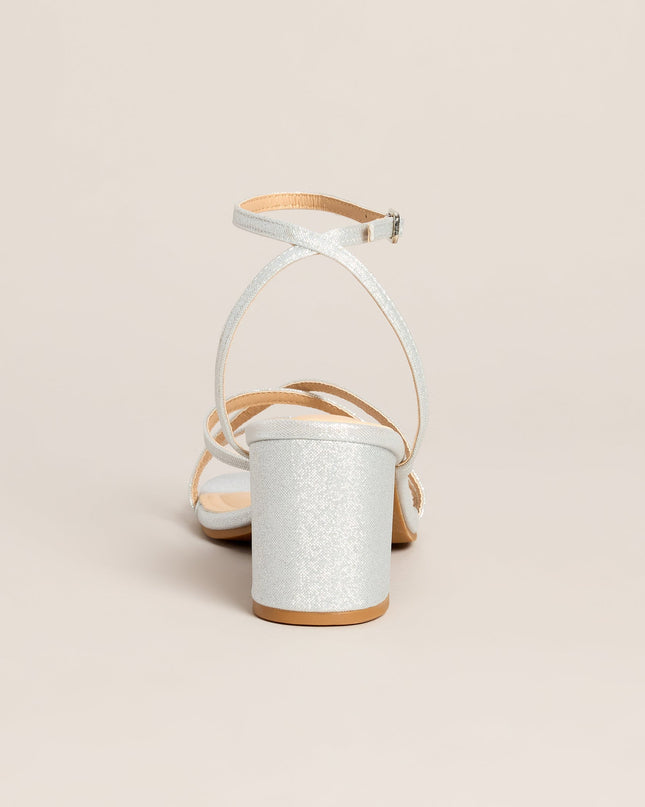 Step Out And Shine Glitter Block Heels
