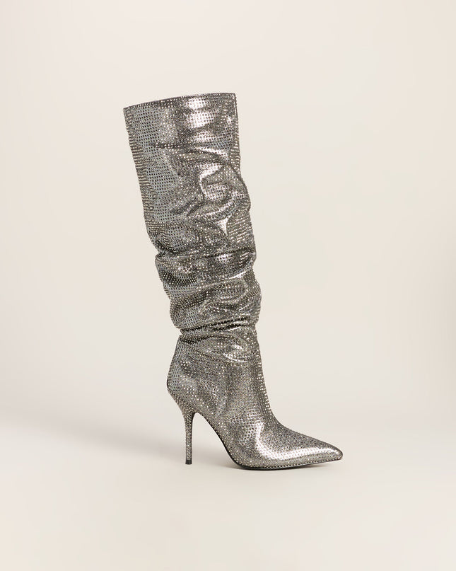 Steal The Flash Rhinestone Boots