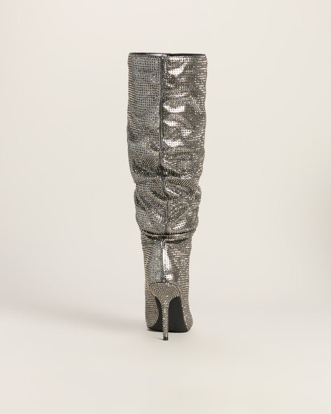 Steal The Flash Rhinestone Boots