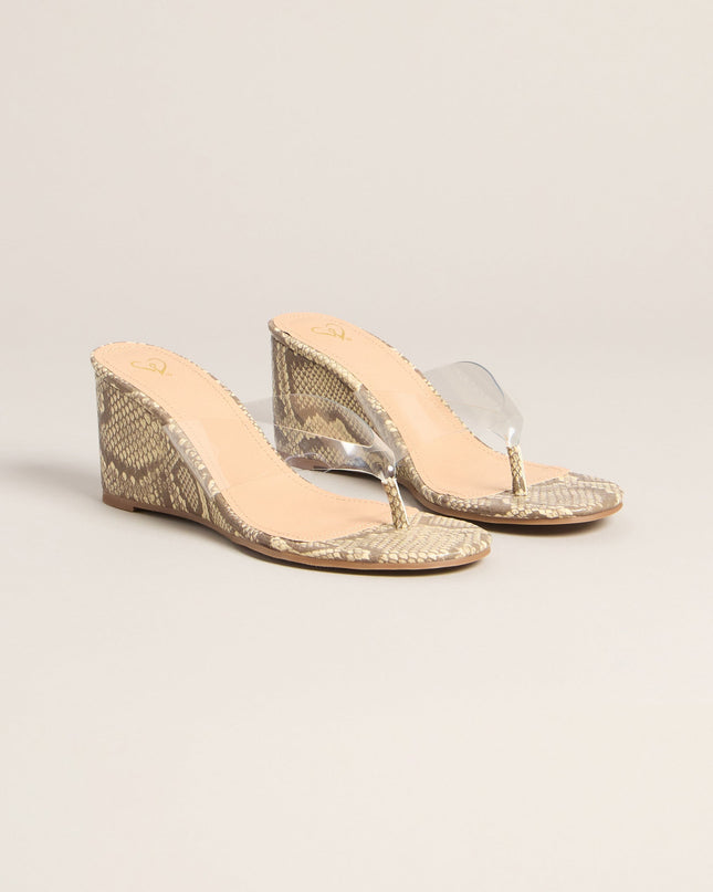 Statement Step Snake Wedges